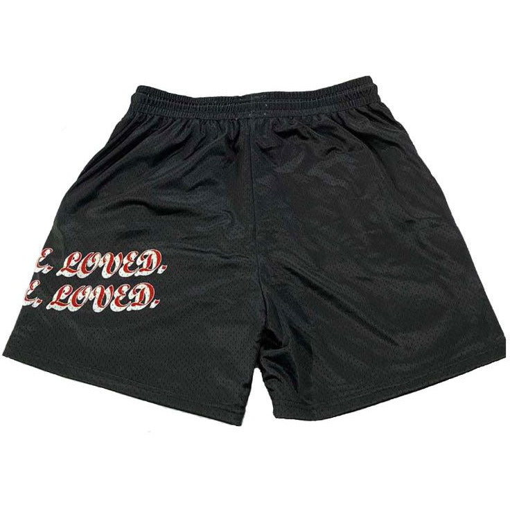 Black "Y.A.L." Shorts