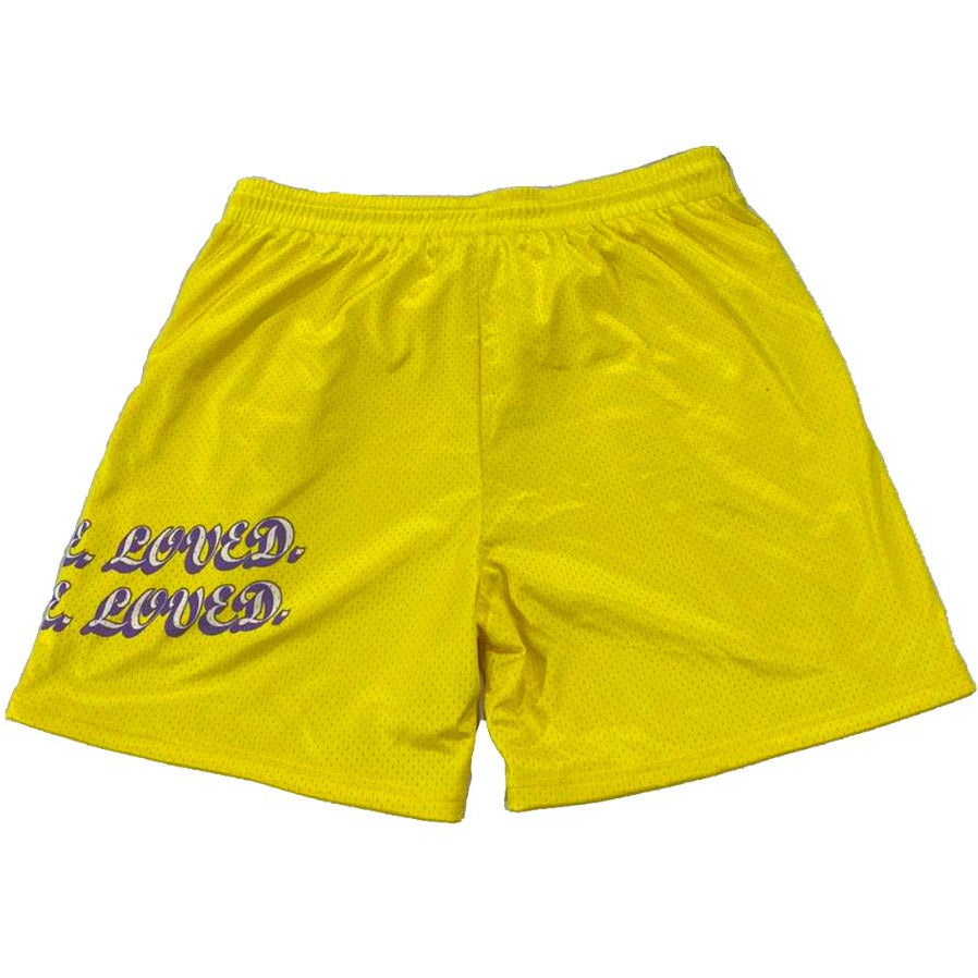 Yellow "Y.A.L." Shorts